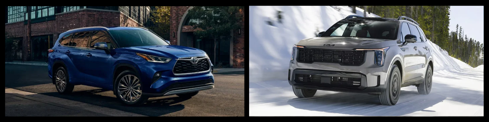 2026 Kia Sorento vs. 2026 Toyota Highlander